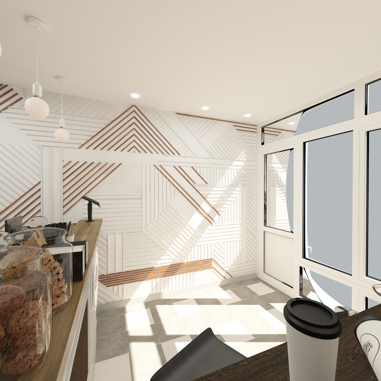 Дизайн интерьера кофейни (Саратов)