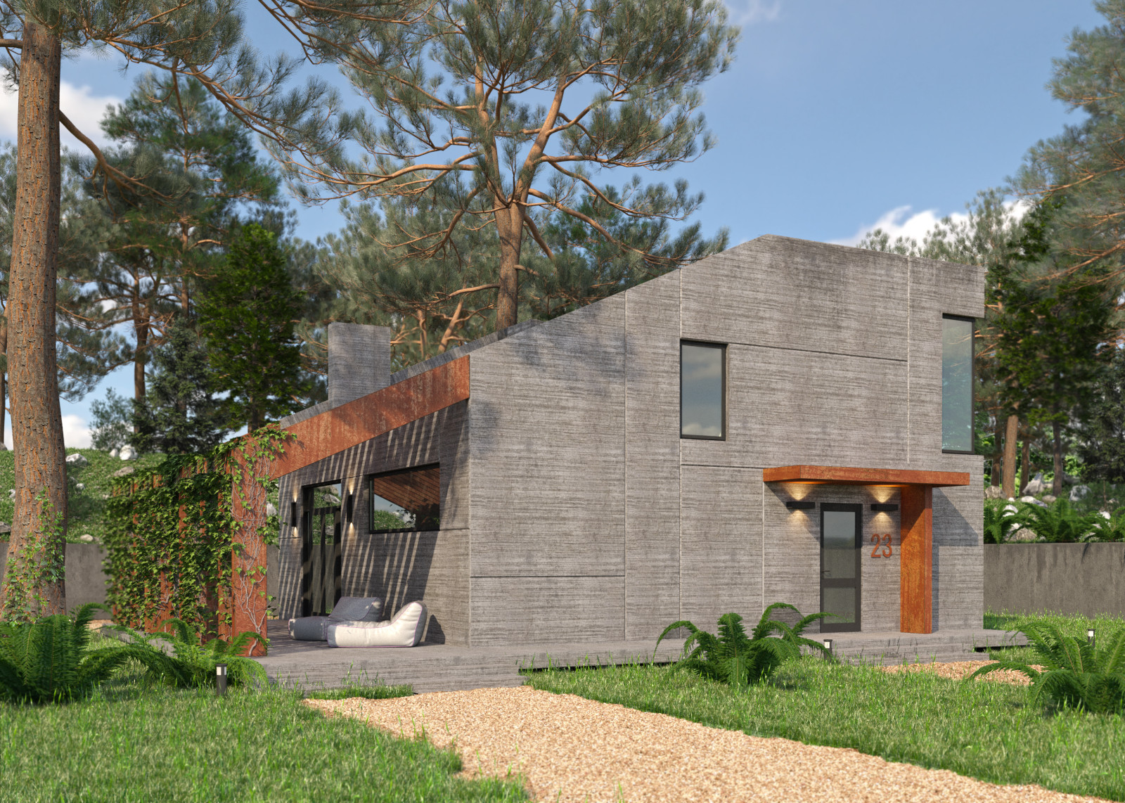 Обложка проекта: Коттедж в современном стиле 145 кв.м.