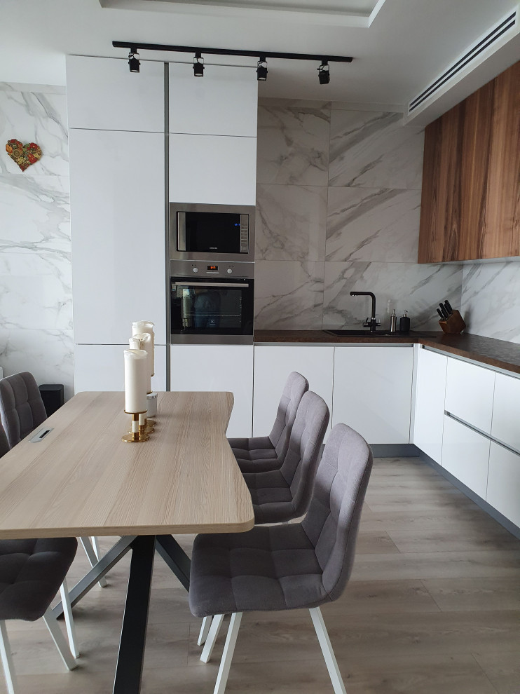 Кухня в современном стиле, ЖК Лазурные Небеса, г. Казань