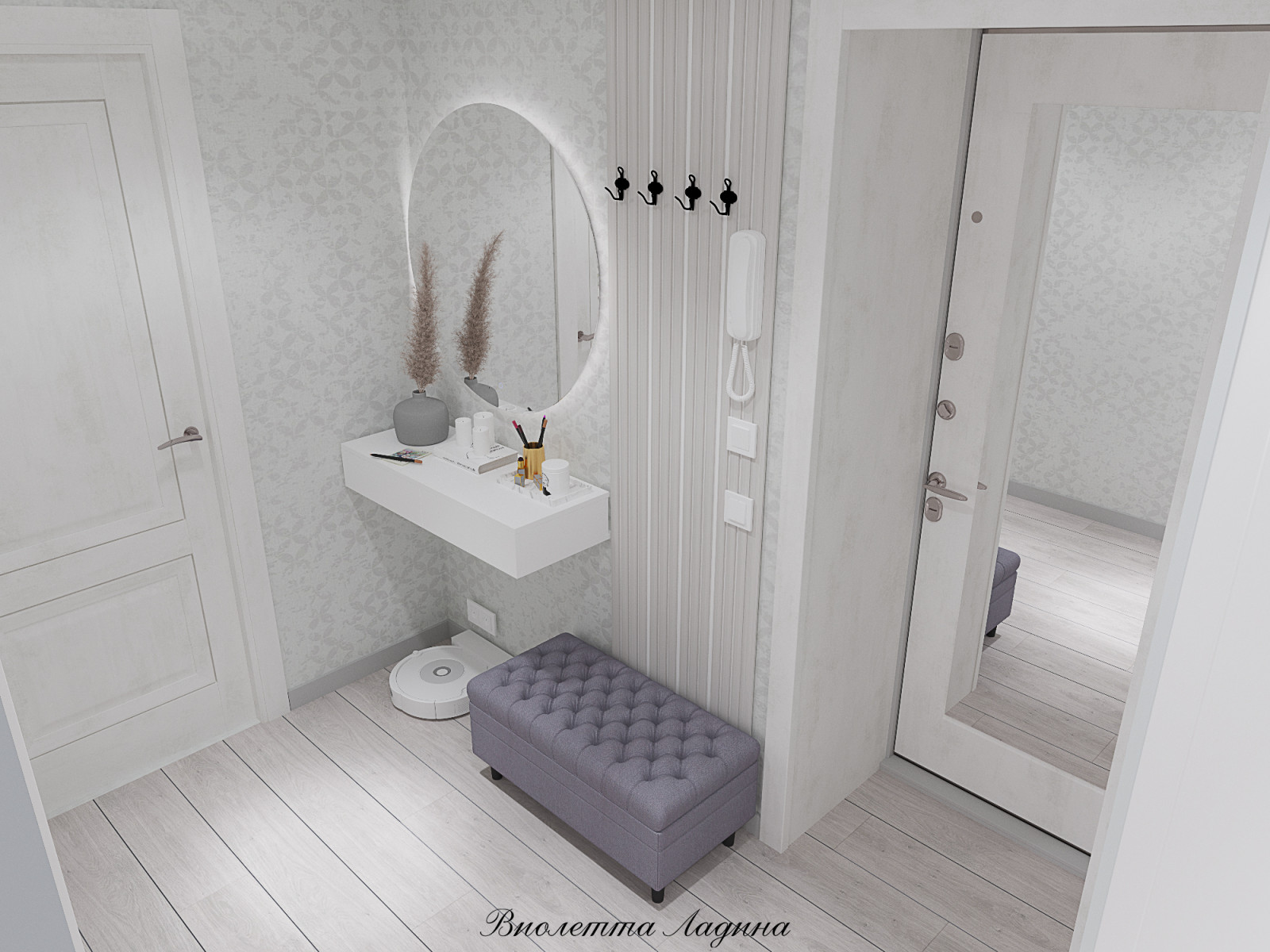 Квартира  в светлых тонах.. Двушка.