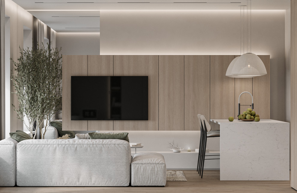 Дизайн интерьера, современный эко стиль.