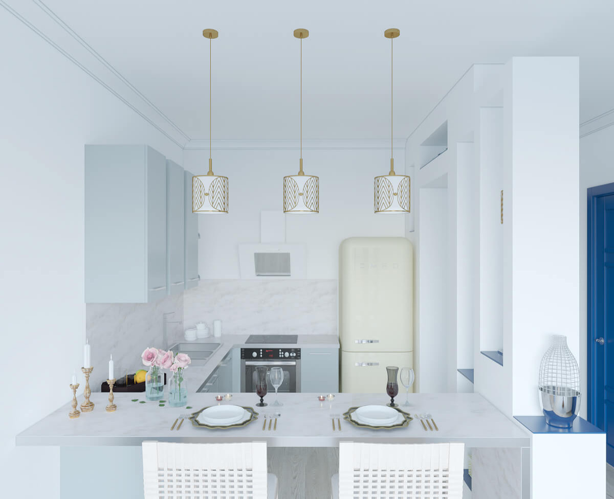 Дизайн кухни в апартаментах