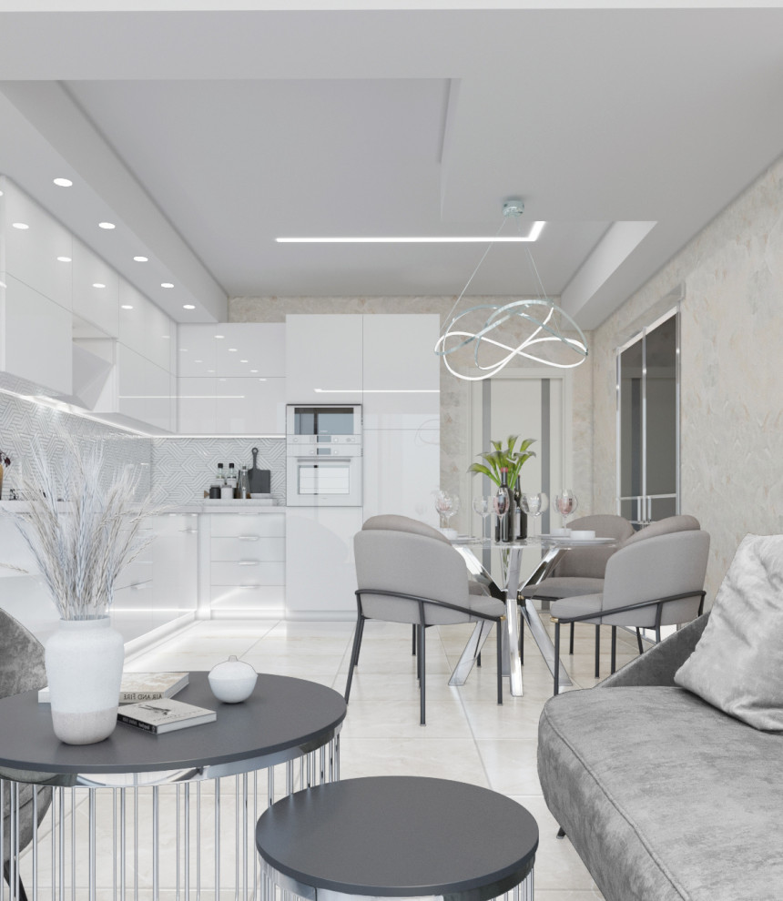 Проект 2-х комнатной квартиры в Апартаментах Лахта Плаза