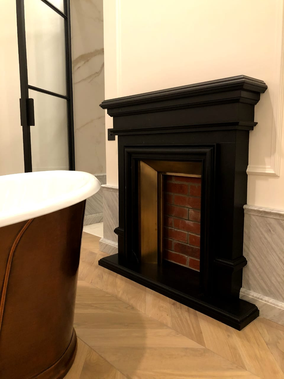 Обложка проекта: Камин из мрамора
