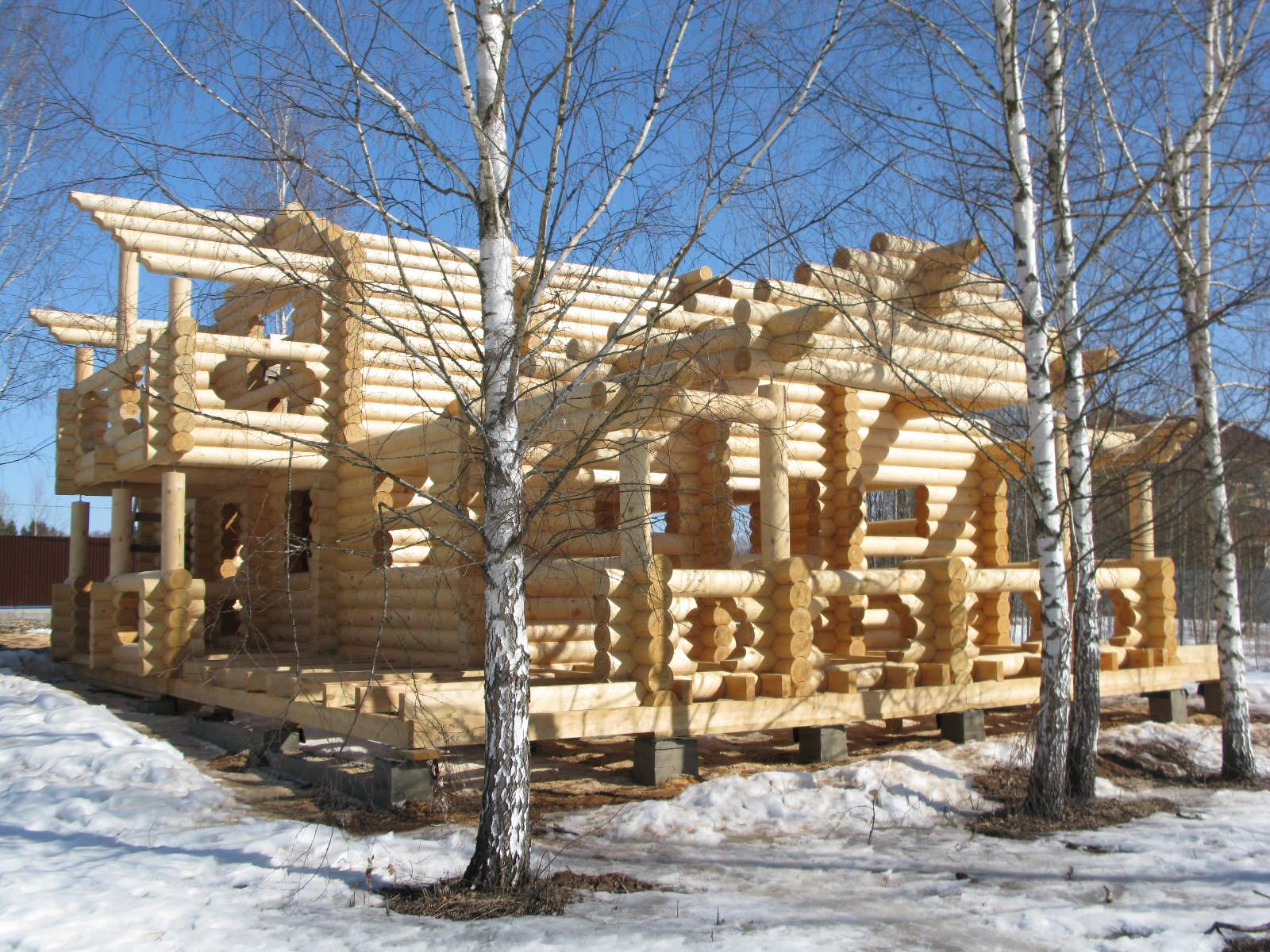 Обложка проекта: Дом из оцилиндрованного бревна 172 м.кв.