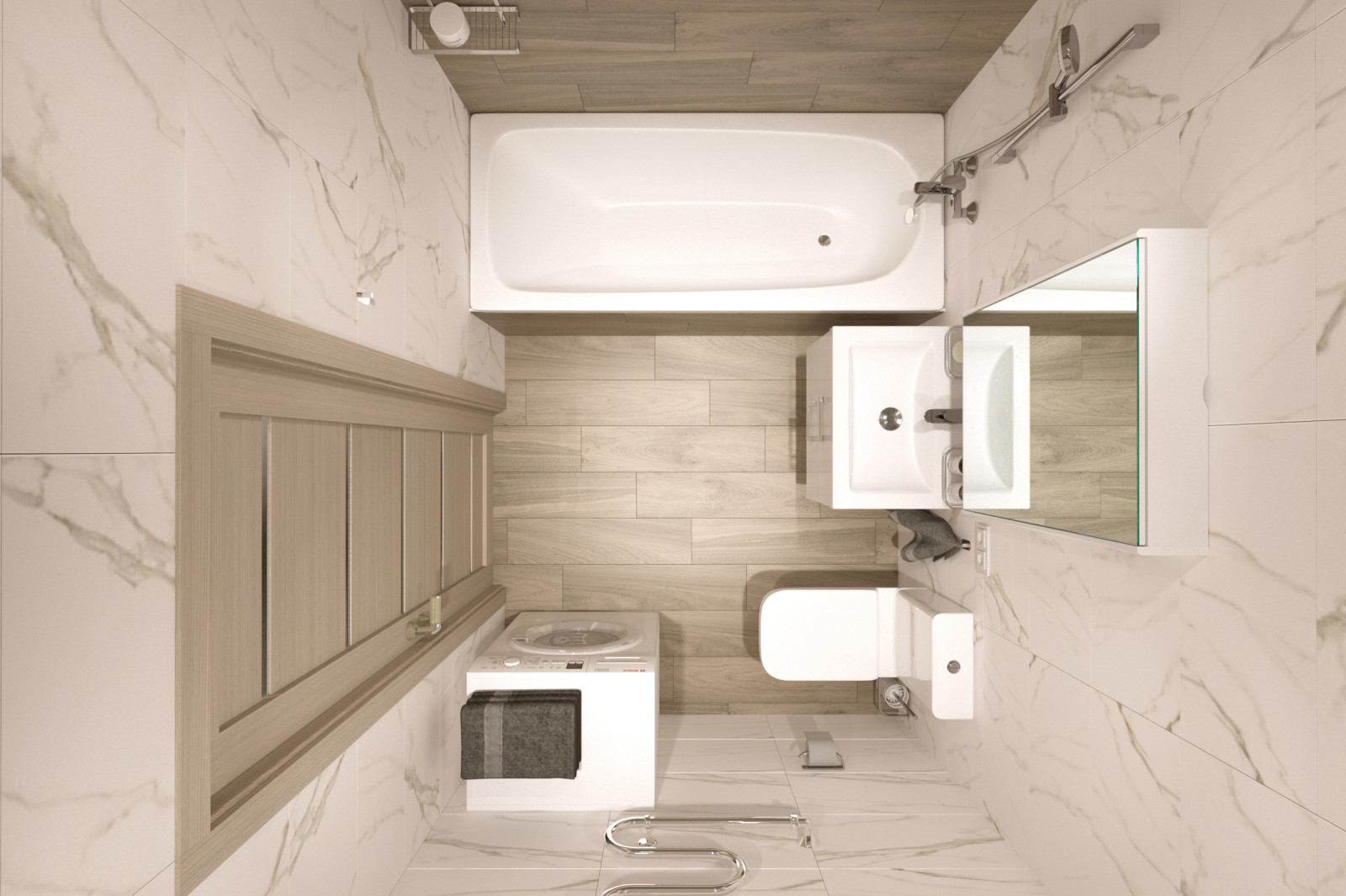 Типовой проект №2 бюджетного ремонта от застройщика.