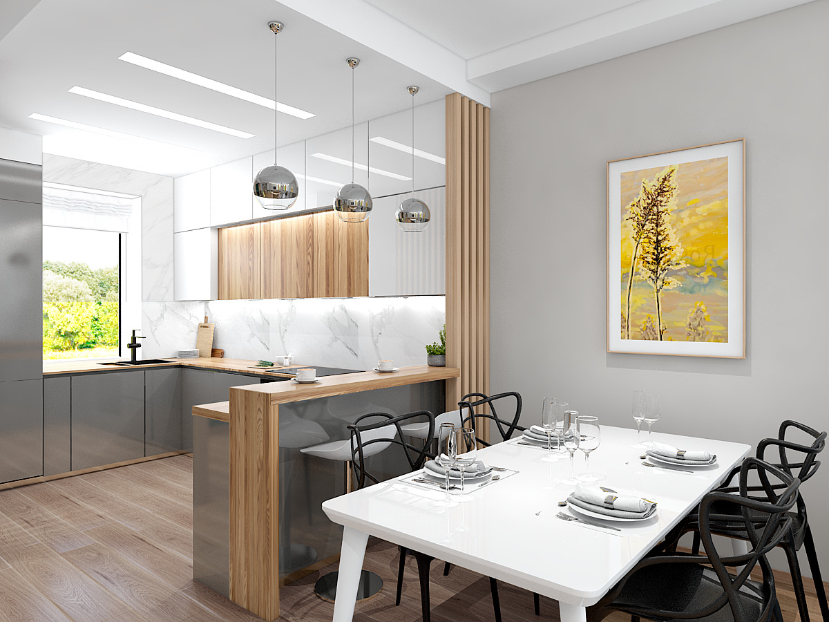 Зал с камином