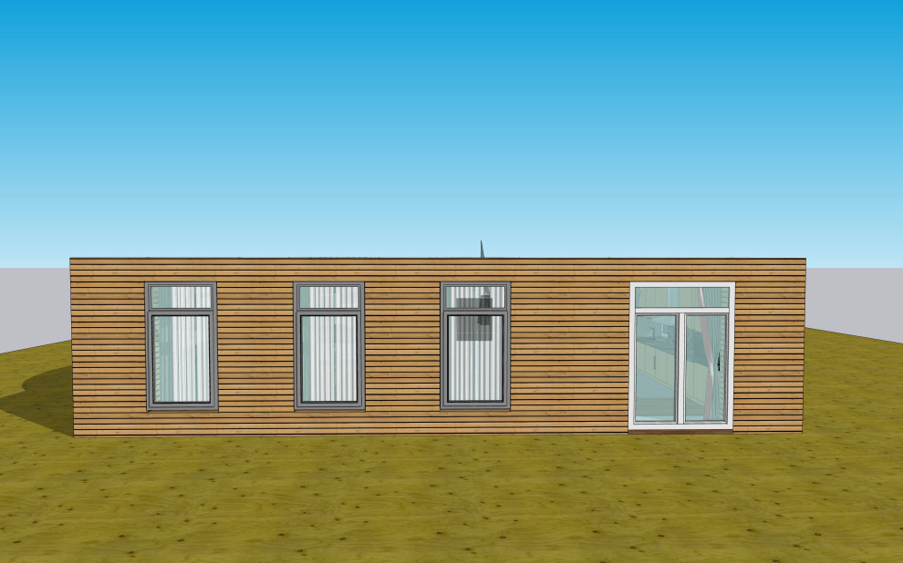 3D визуализация первого этажа дома