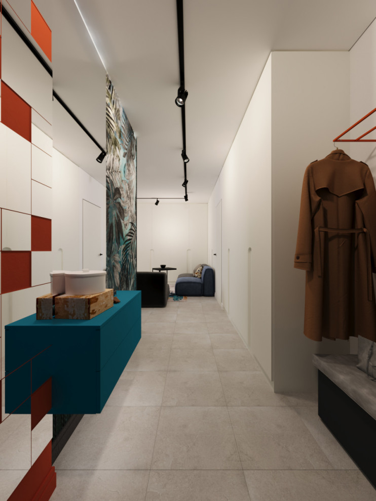 Двухкомнатная квартира с ярким интерьером