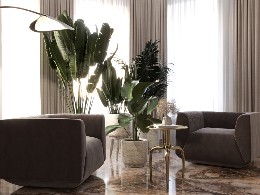 Проект кухни-гостиной в частном доме г. Орел