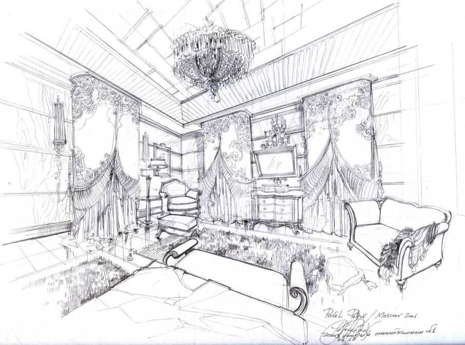 Эскизы - дизайн интерьера