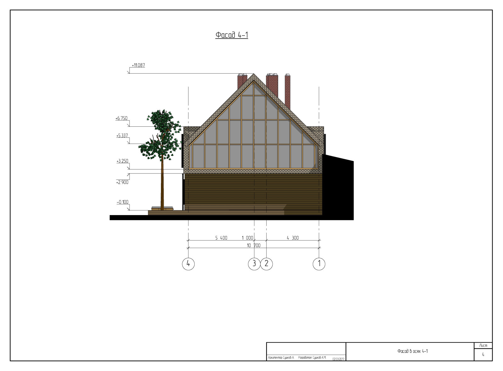 Индивидуальный жилой дом в г. Пермь 2017