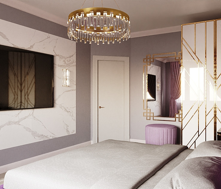 Спальня в арт-деко