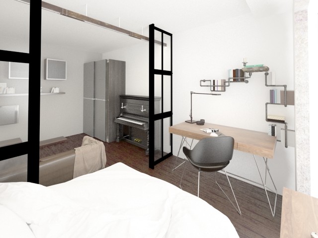 Зонирование однокомнатной квартиры