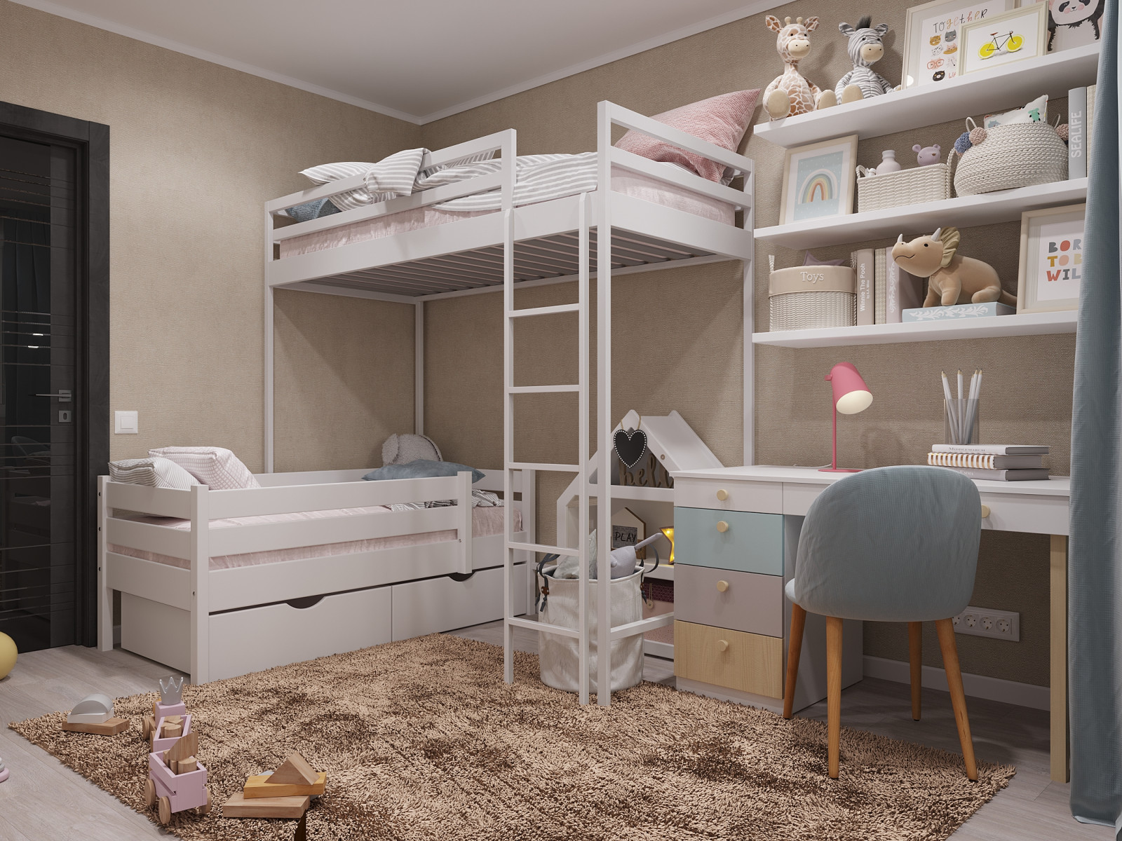 Детская для двоих девочек