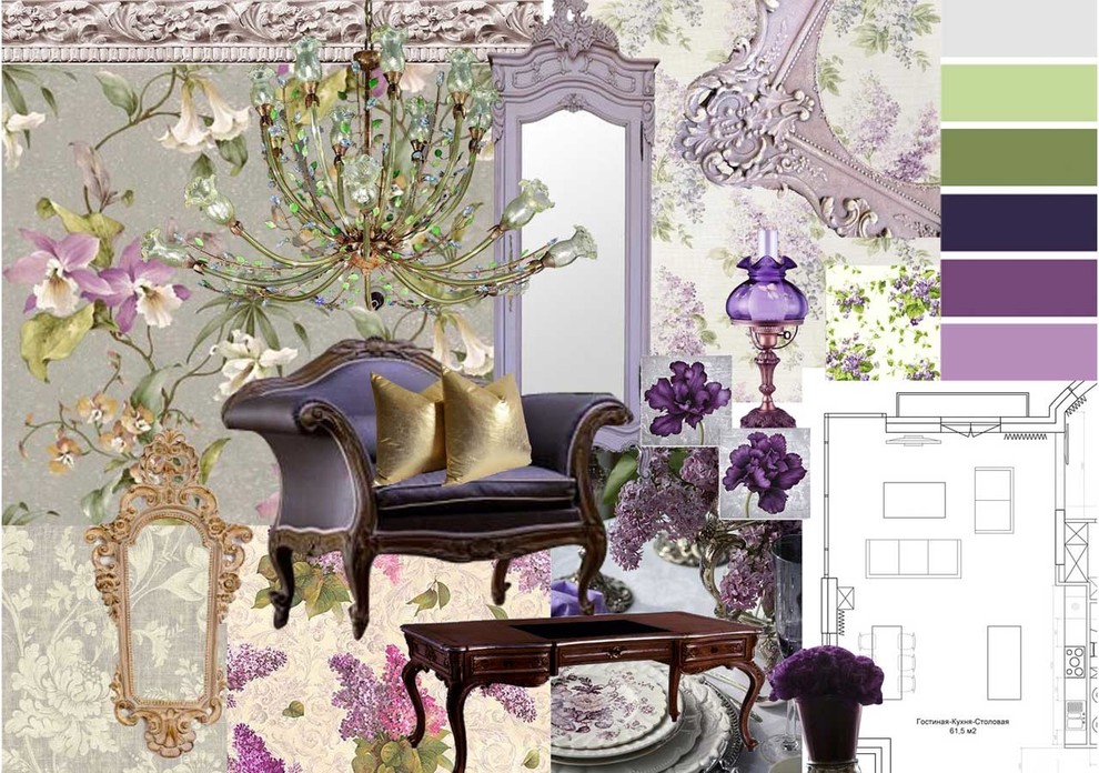 Квартира к классическом стиле нео-барокко