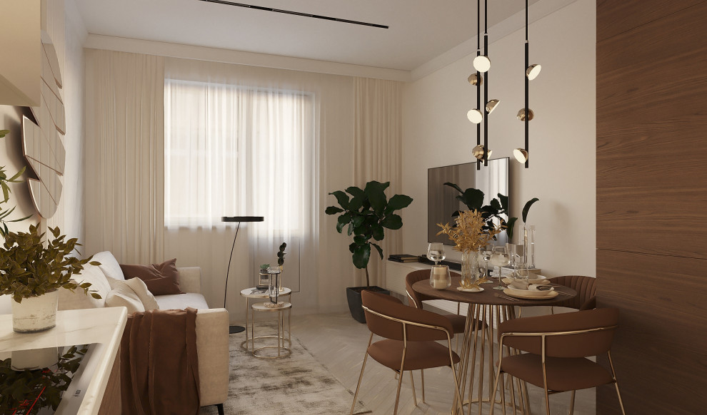 Обложка проекта: Кухня-гостиная в современном стиле