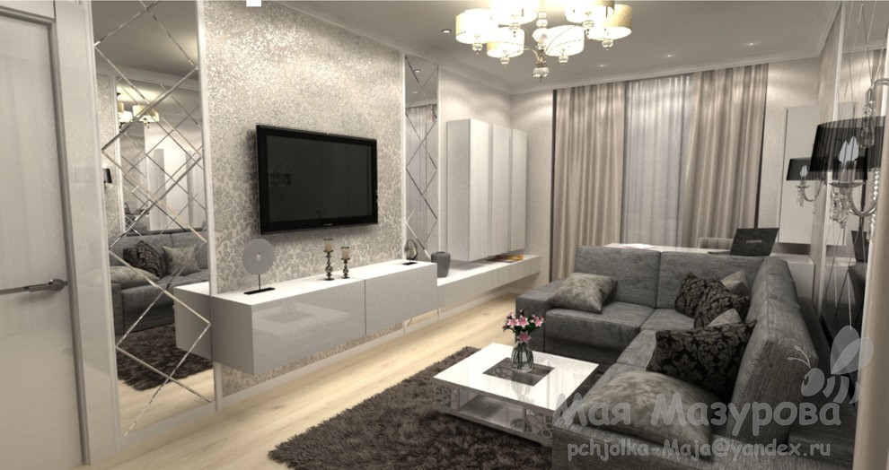 57,6 кв.м. благородной монохромности