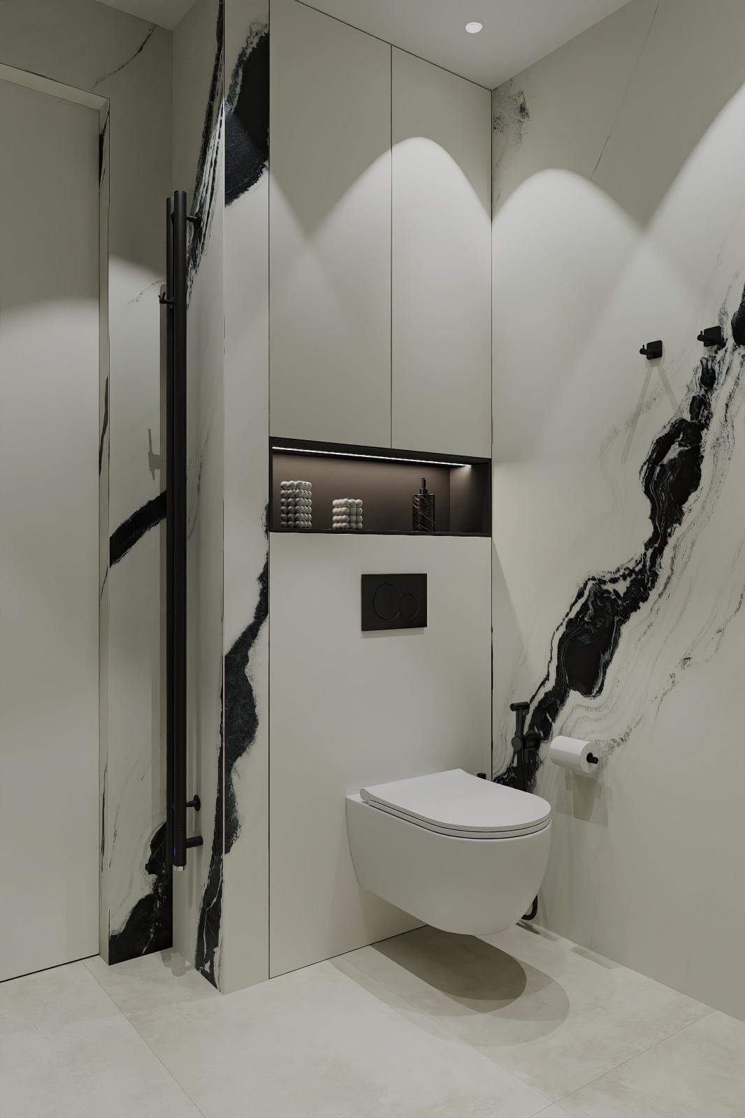 Дизайн и ремонт квартиры в ЖК Шуваловский Prima - Чёрно-белая магия