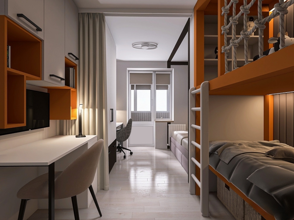 Обложка проекта: Детская комната для мальчиков 15лет и 4 года