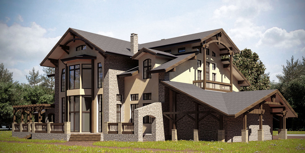 Обложка проекта: Современный дом в стиле кантри