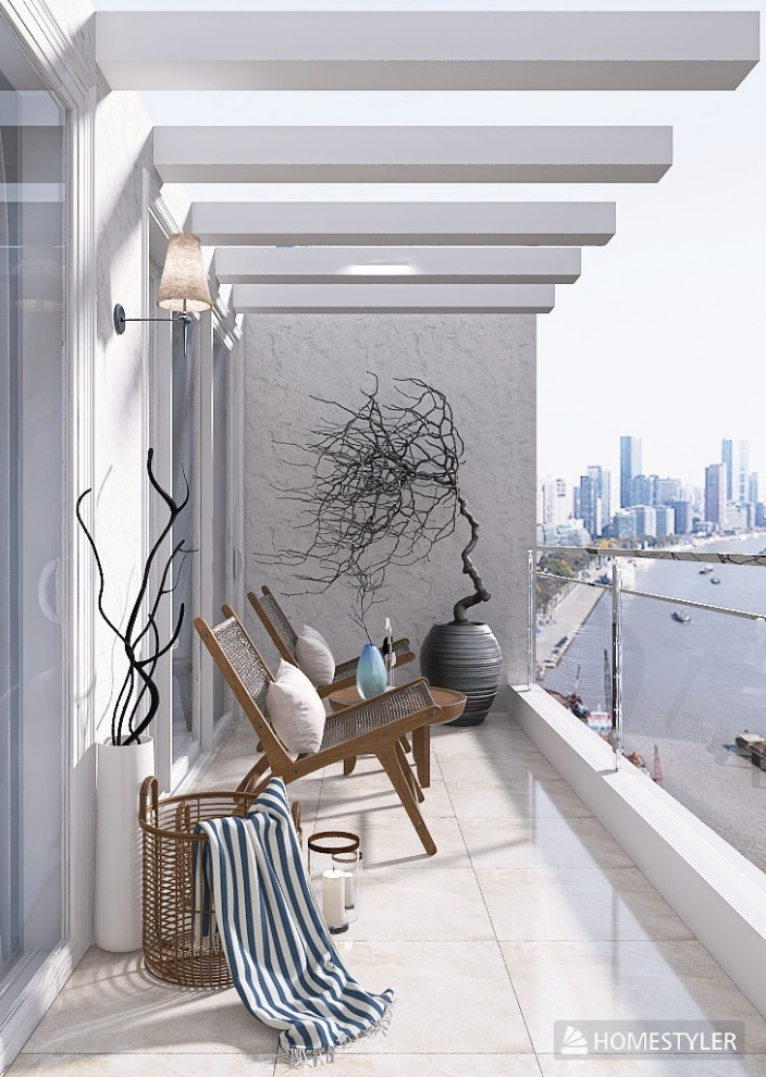 Лоджия в средиземноморском стиле