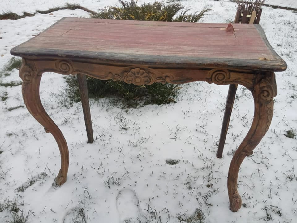 Реставрации консоли и зеркала