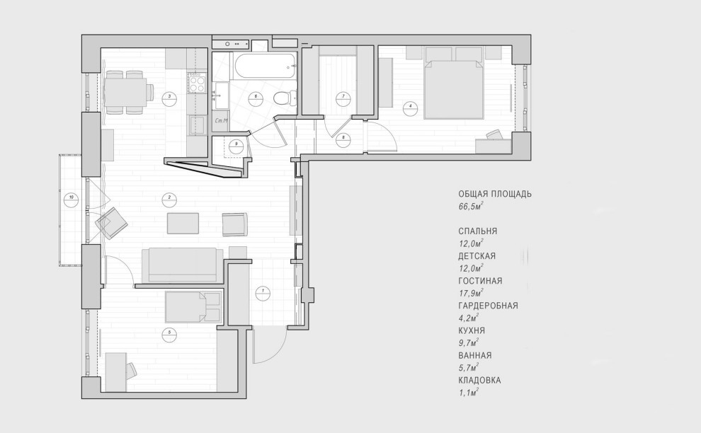 Планировочные решения реализованных проектов