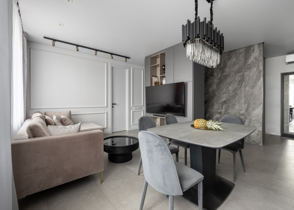 Квартира в серых тонах