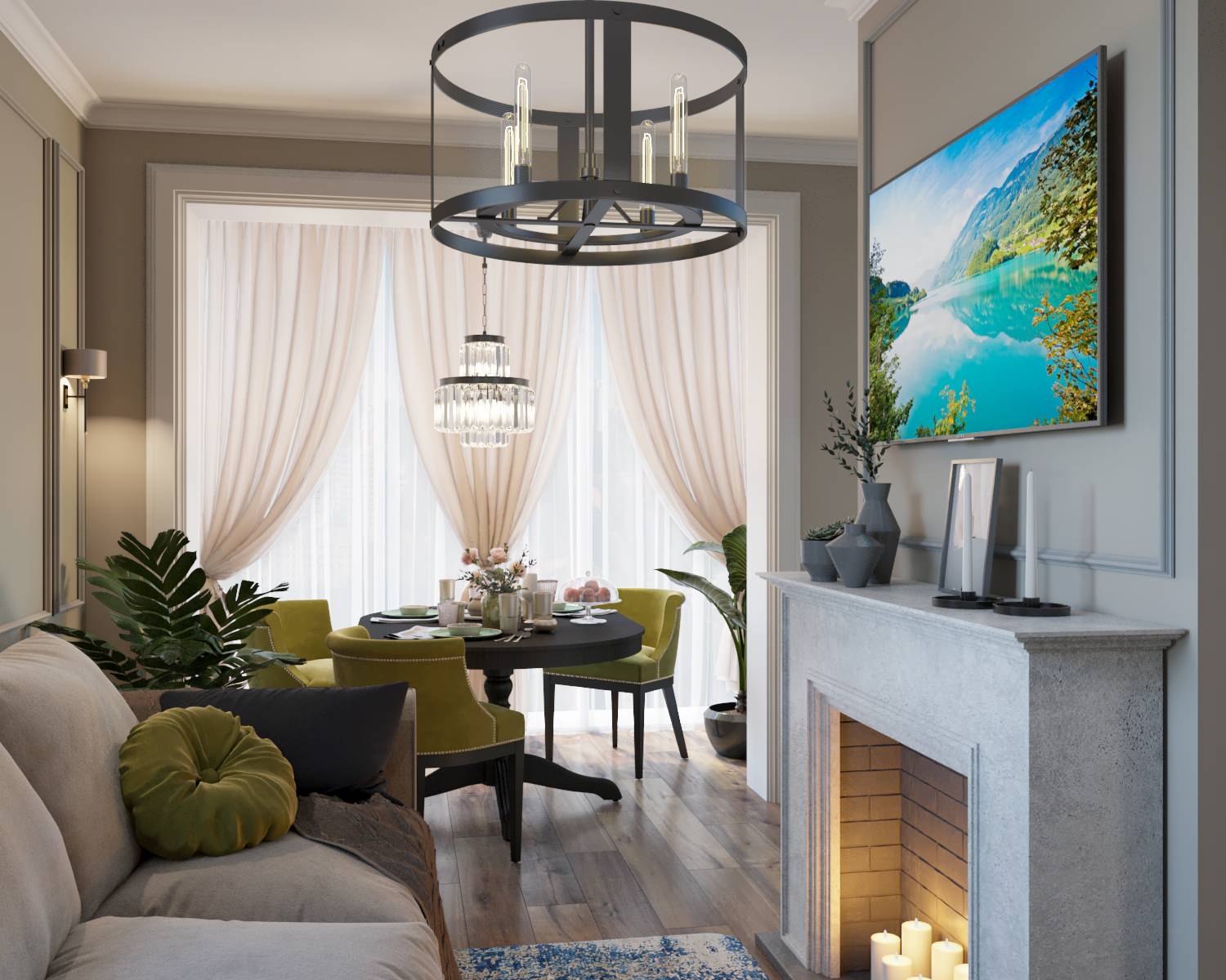 Гостиная. В стиле Неоклассика