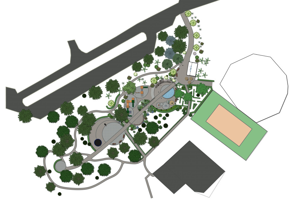 Детская площадка для санатория.