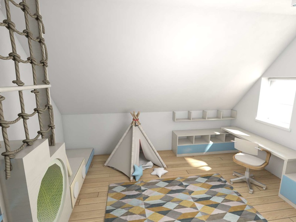 детская комната в мансарде