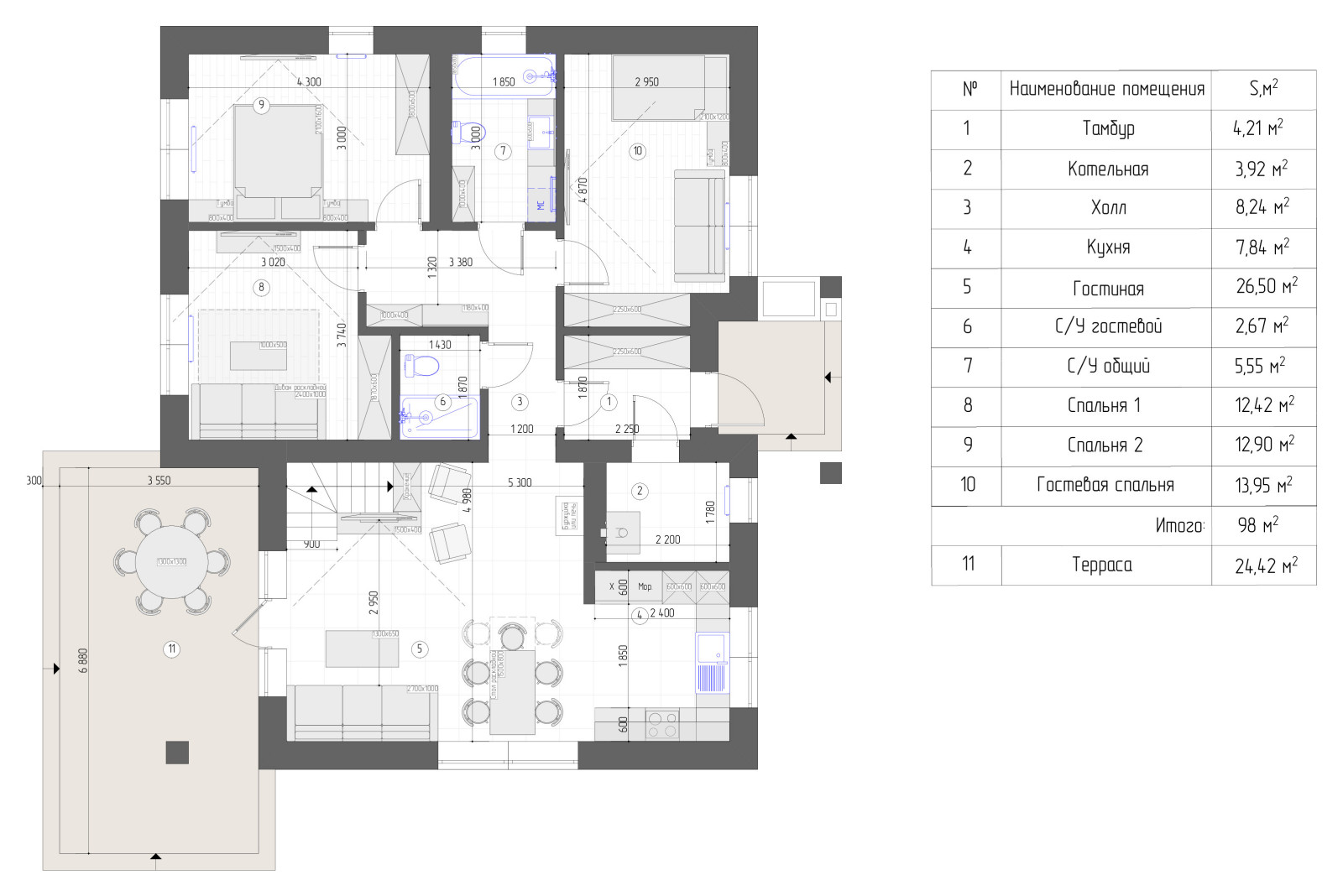 Дизайн-проект экстерьера дома 2