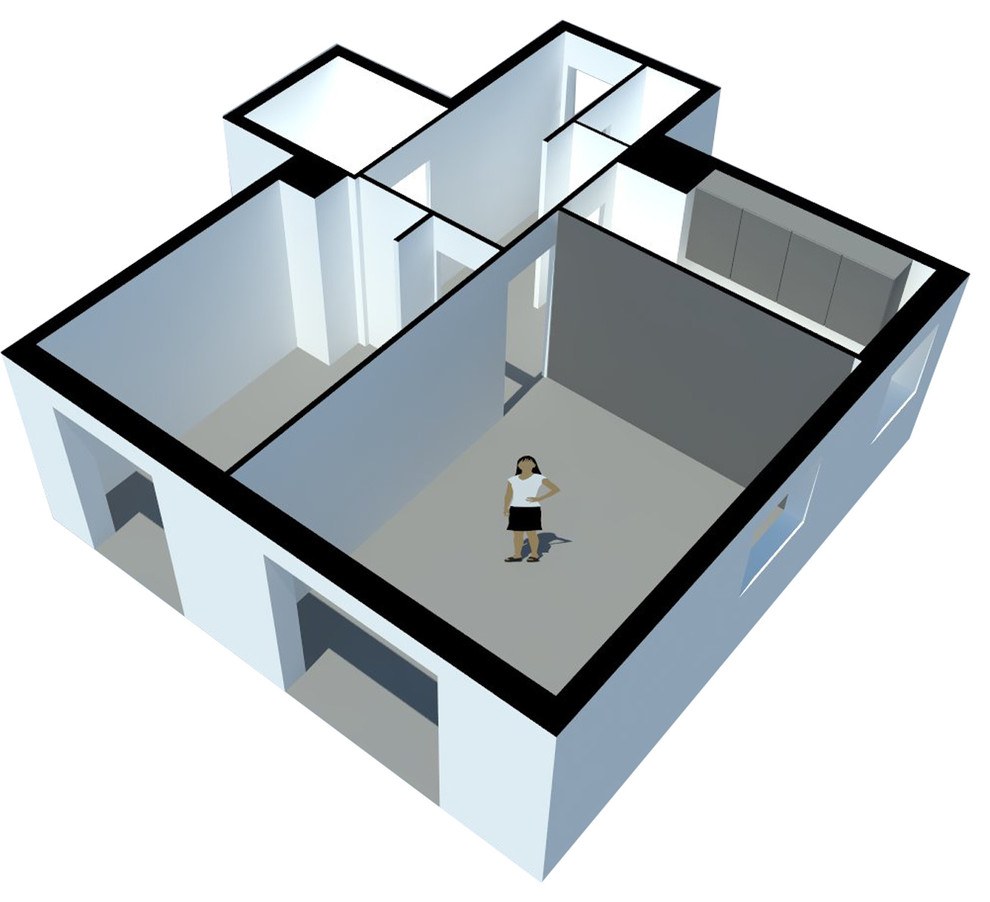 До и после: Микроапартаменты с причудливой стеной-столом