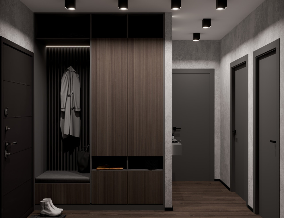 Дизайн проект квартиры в силе брутализм