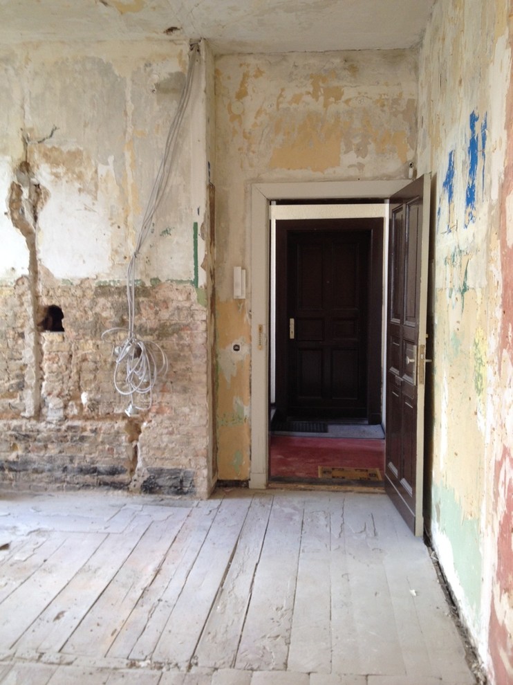 До и после: Крошечная квартира в Берлине со спальней на антресолях