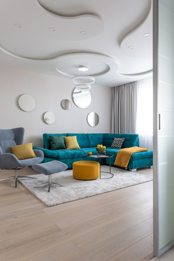 яркий интерьер квартиры 71 кв.м. в г. Калининграде