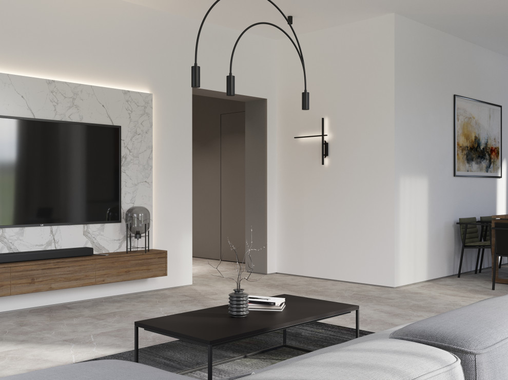 Кухня-гостиная в загородном доме