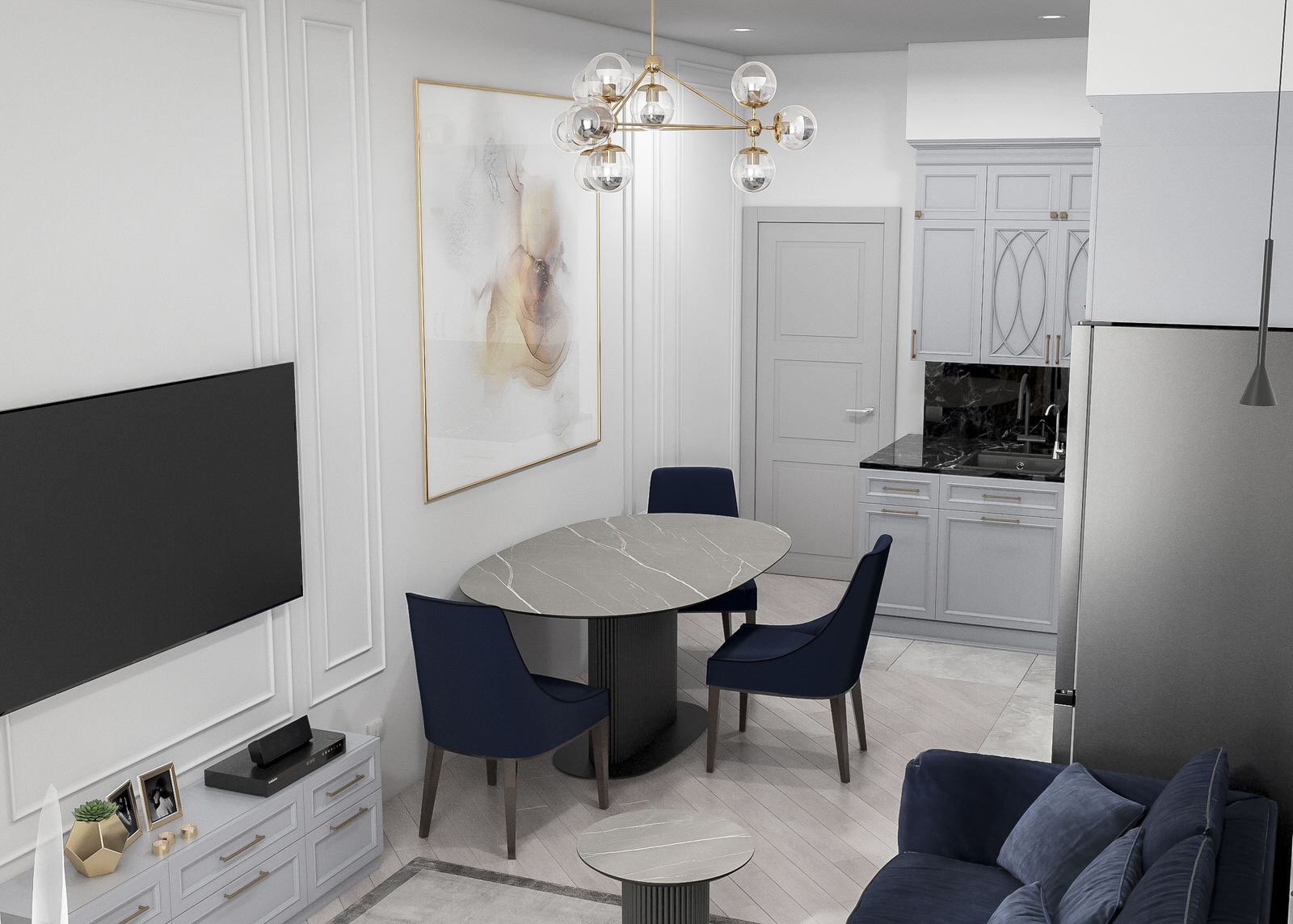 Дизайн квартиры 68 м2