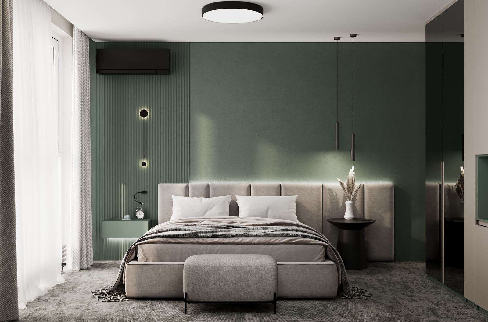 Спальня в проекте Виктории Мусиной