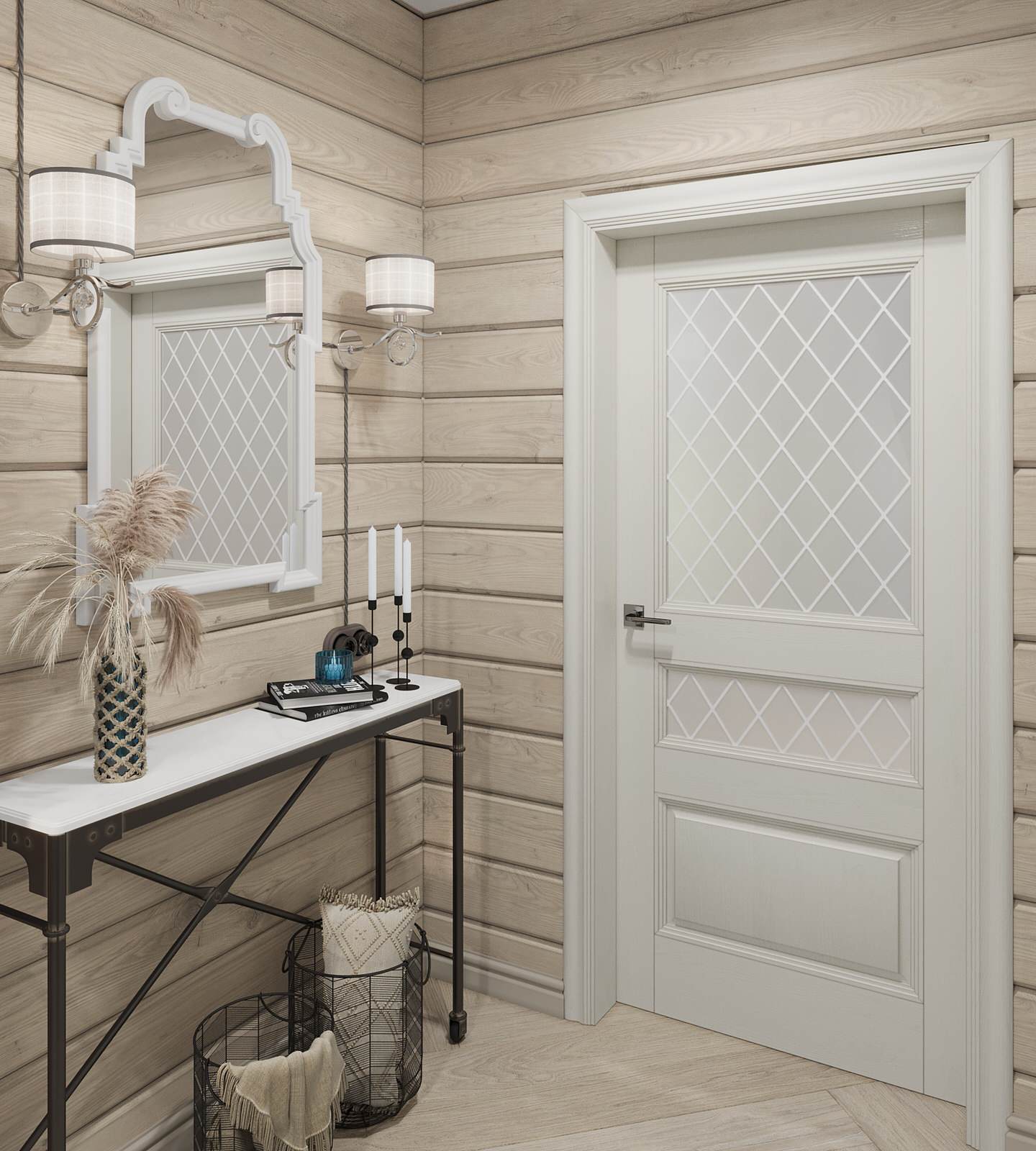 Дизайн интерьера срубного дома