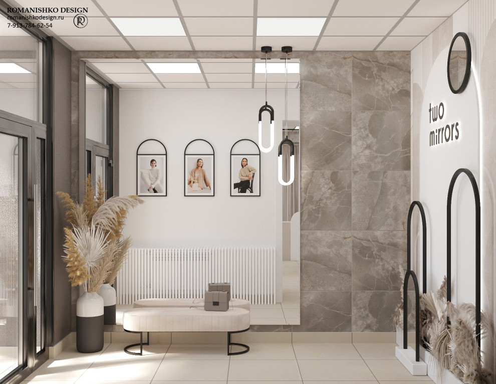 Дизайн выставочного зала шоурума женской одежды