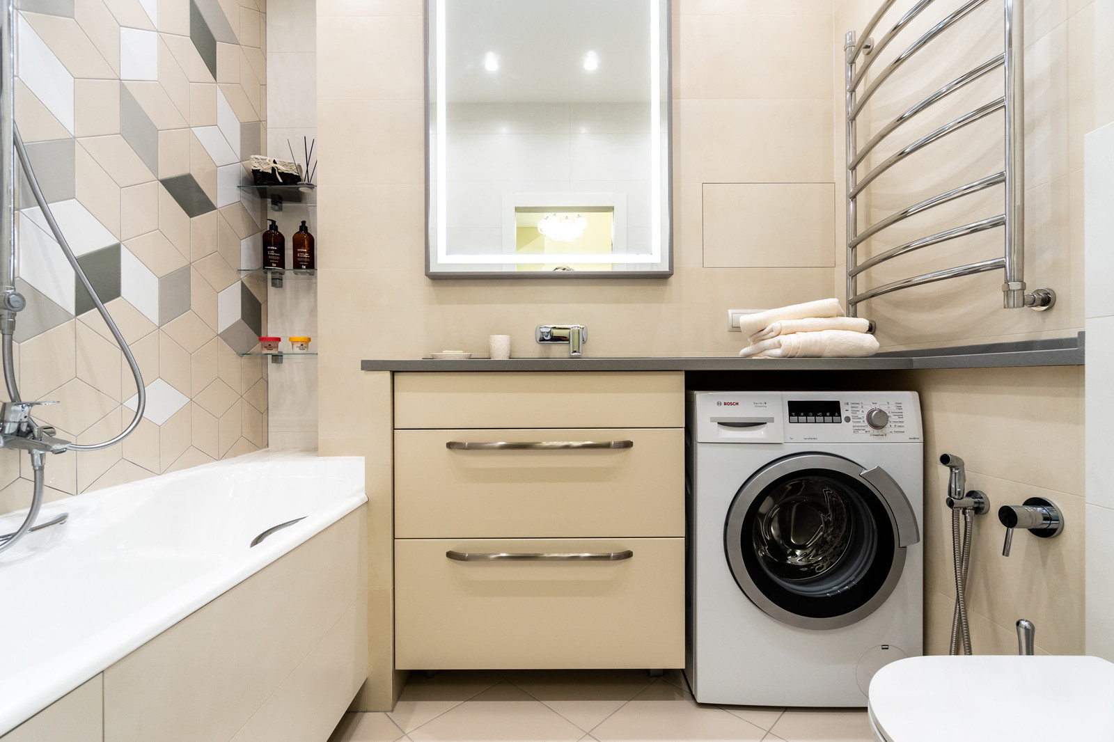 Цвет: Дизайн типового санузла — подбираем оттенок