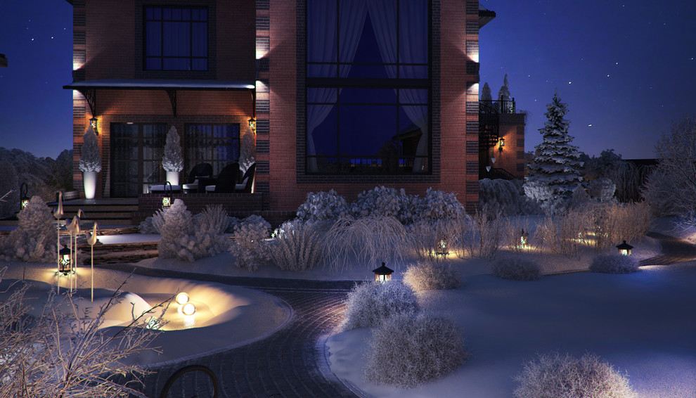 Проект благоустройства участка п.Зубарево. ЗИМА.