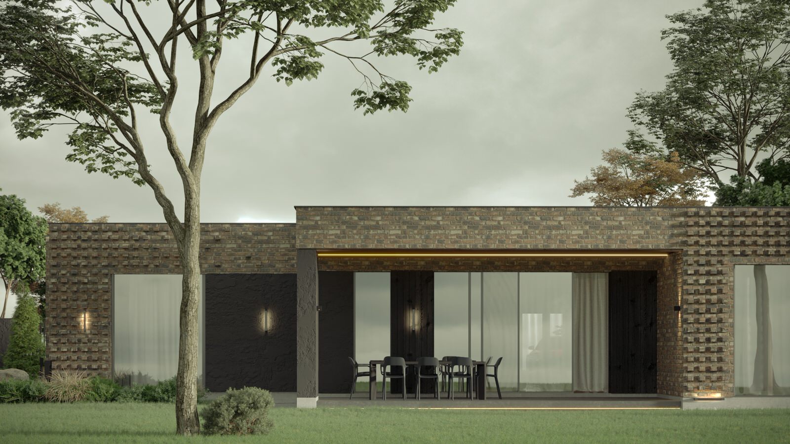 Экстерьер, Архитектура частного дома 240 м2.