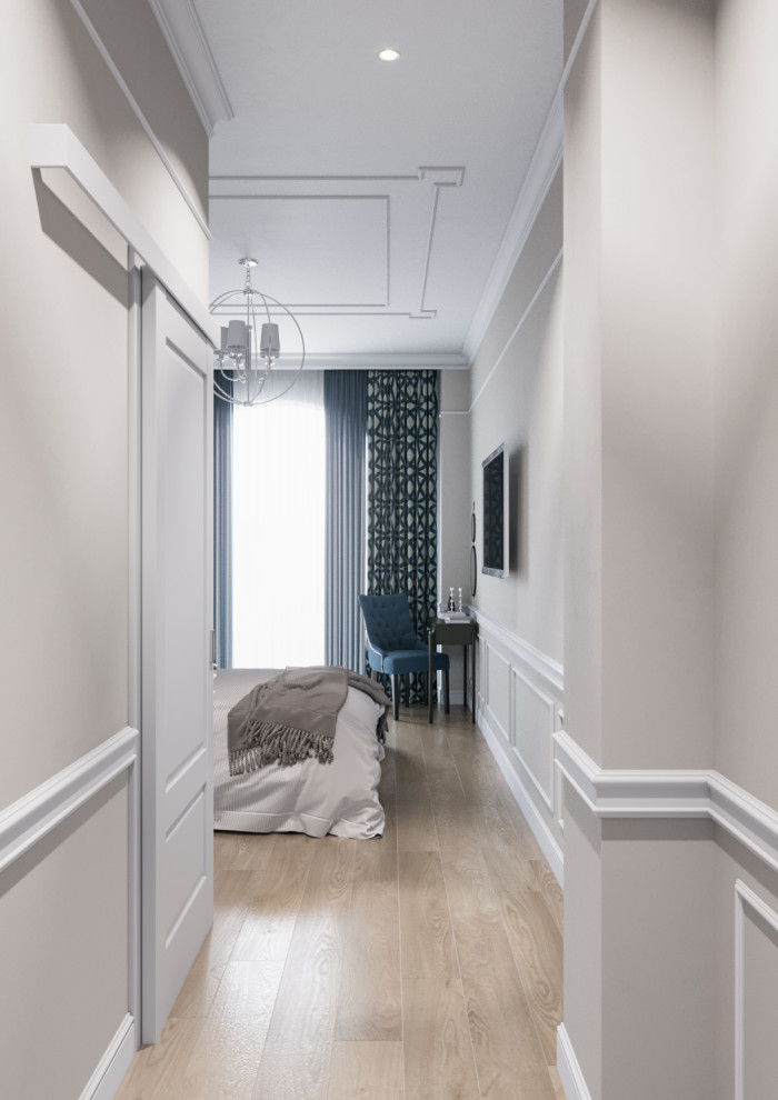 Дизайн квартиры неоклассике с элементами американской классики