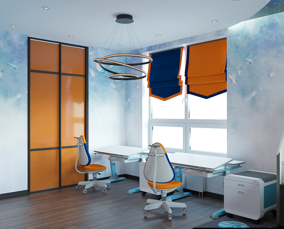 Яркая сочность. Трехкомнатная квартира на Озерной