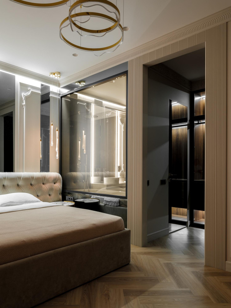 Дизайн проект квартиры 95 м2  ЖК "  Richmond Residence ".Мастер спальная