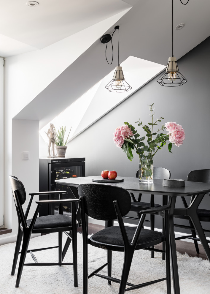 Мансардная двухуровневая квартира в скандинавском стиле