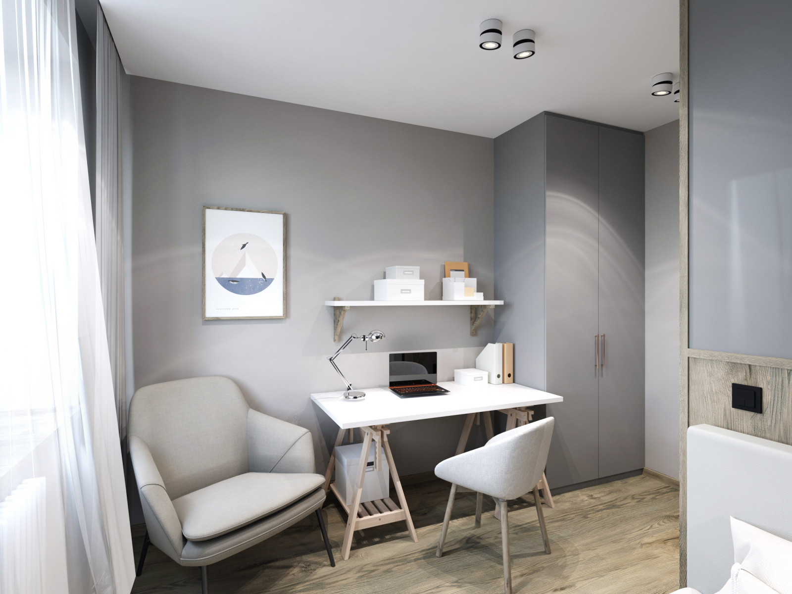 Обложка проекта: Современная классика Mid-Century Modern. Квартира в ЖК "Булгаков", Новосибирск